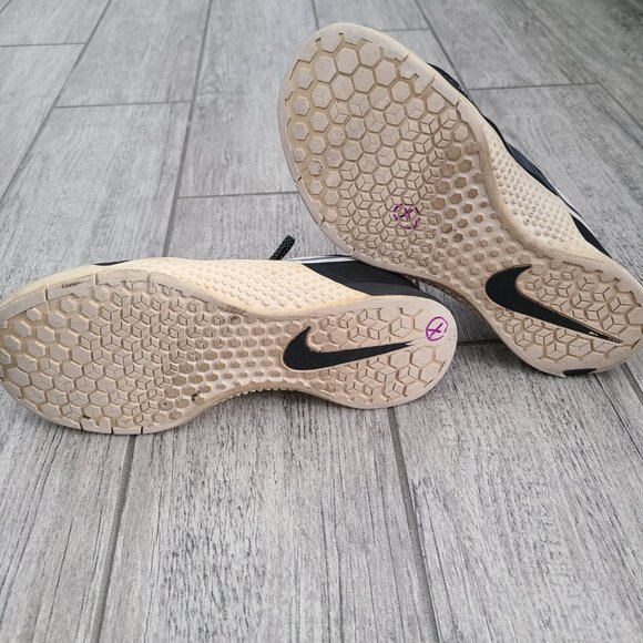 Nike Flywire women's black white and neon yellow training sneakers size 7.5 - Picture 10 of 12